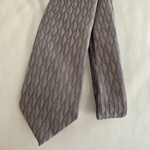 Haggar Diamond Pattern Polyester Necktie Tie